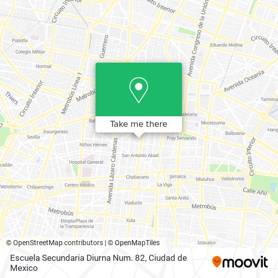 Escuela Secundaria Diurna Num. 82 map