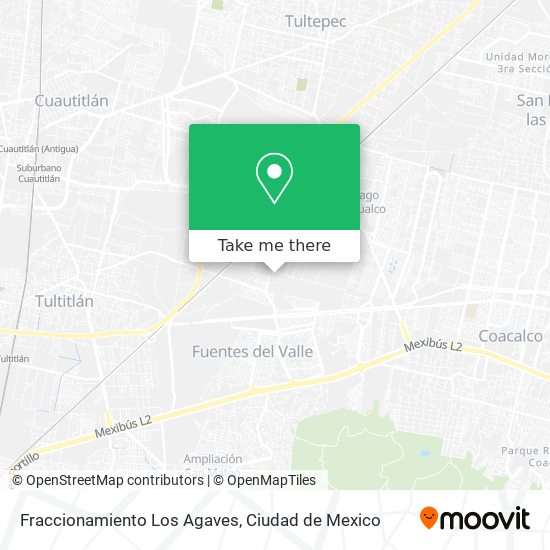 Mapa de Fraccionamiento Los Agaves