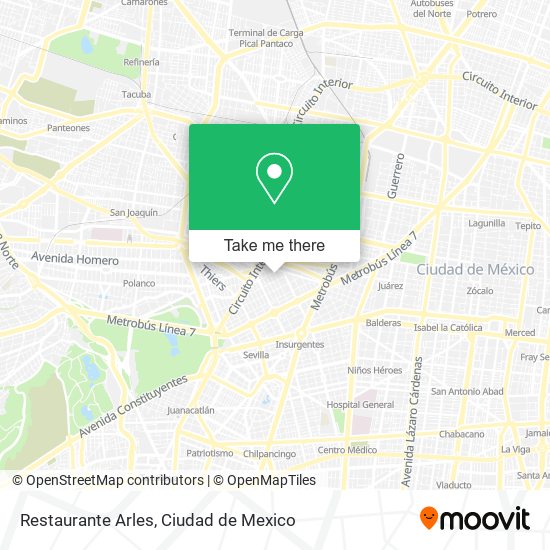 Restaurante Arles map