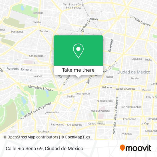 Calle Río Sena 69 map