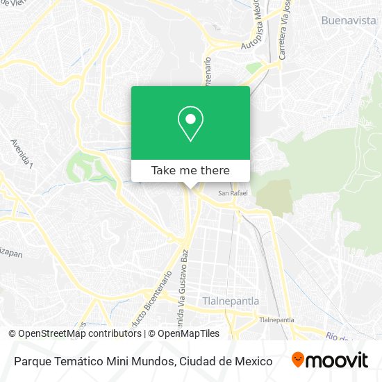 Parque Temático Mini Mundos map