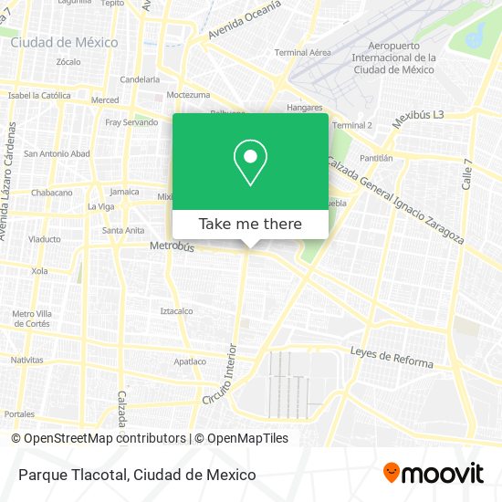 Mapa de Parque Tlacotal