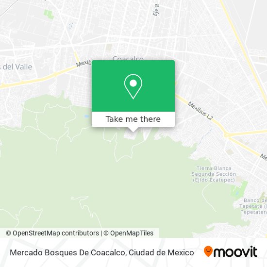 Mapa de Mercado Bosques De Coacalco