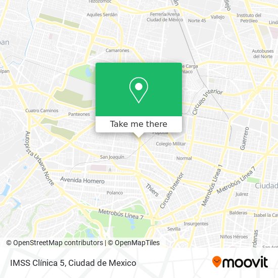 IMSS Clínica 5 map