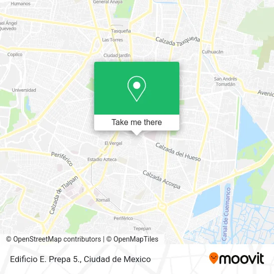 Mapa de Edificio E. Prepa 5.