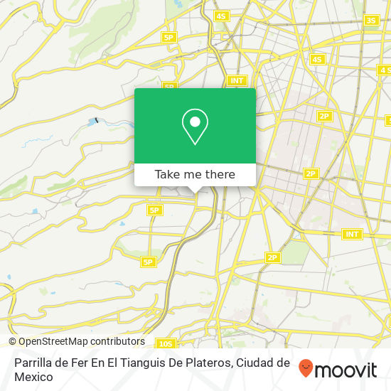 Mapa de Parrilla de Fer En El Tianguis De Plateros