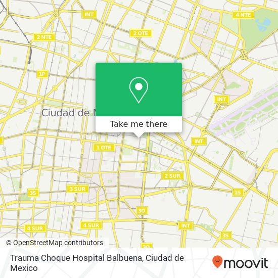 Trauma Choque Hospital Balbuena map