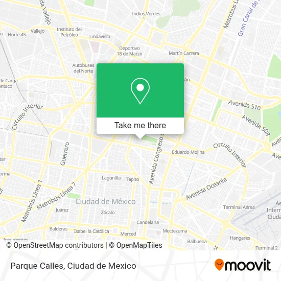 Parque Calles map