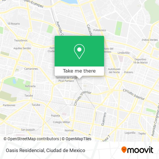 Oasis Residencial map