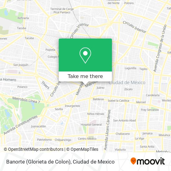 Banorte (Glorieta de Colon) map