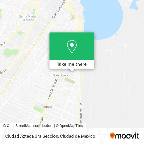 Mapa de Ciudad Azteca 3ra Sección