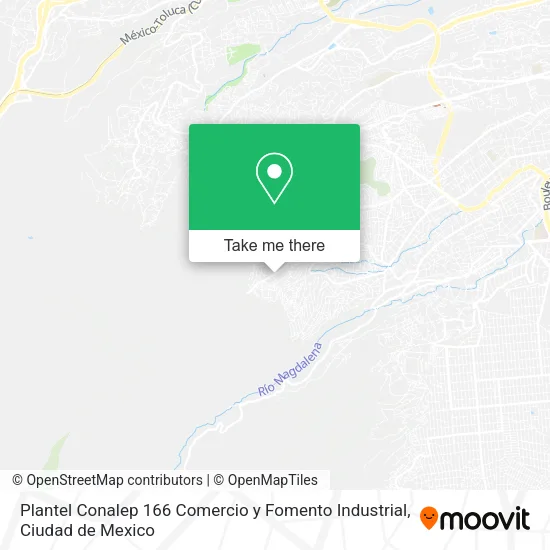 Plantel Conalep 166 Comercio y Fomento Industrial map