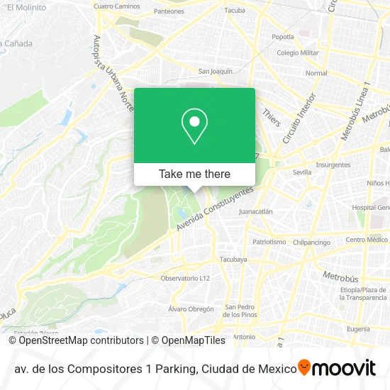 Mapa de av. de los Compositores 1 Parking