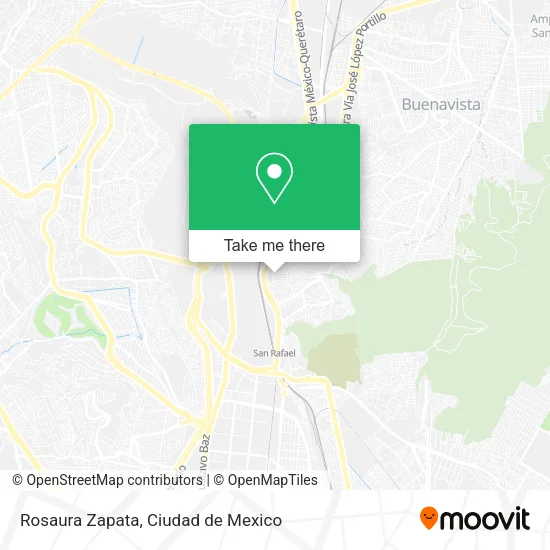 Rosaura Zapata map