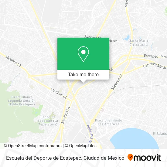 Escuela del Deporte de Ecatepec map