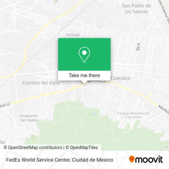 FedEx World Service Center map