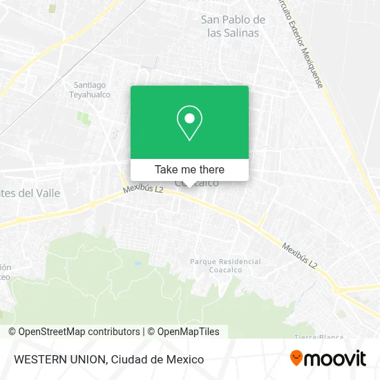 WESTERN UNION map
