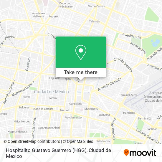 Mapa de Hospitalito Gustavo Guerrero (HGG)