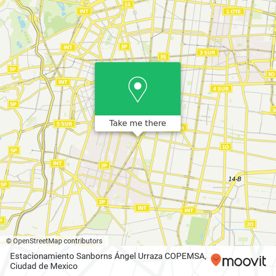 Estacionamiento Sanborns Ángel Urraza COPEMSA map