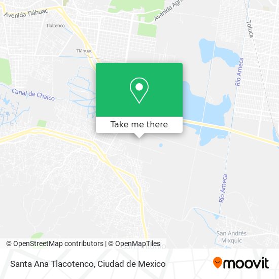 Santa Ana Tlacotenco map
