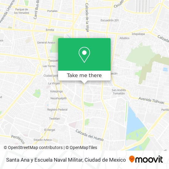 Santa Ana y Escuela Naval Militar map