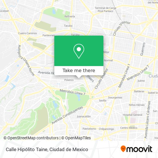Calle Hipólito Taine map
