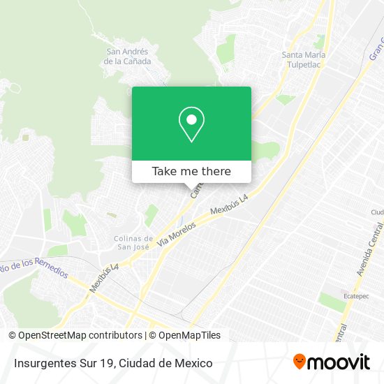 Insurgentes Sur 19 map
