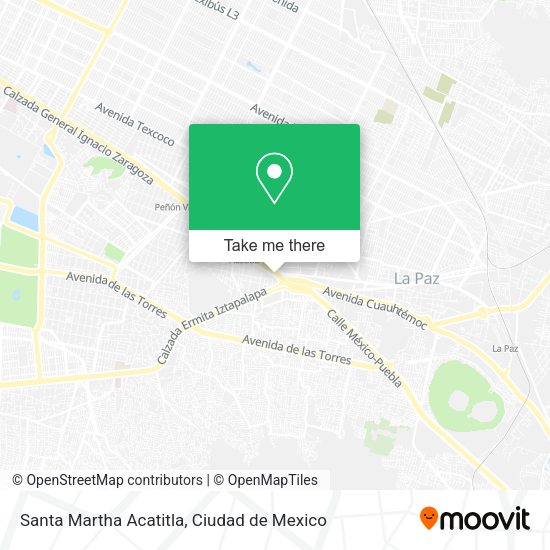 Santa Martha Acatitla map
