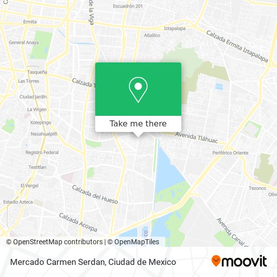 Mapa de Mercado Carmen Serdan