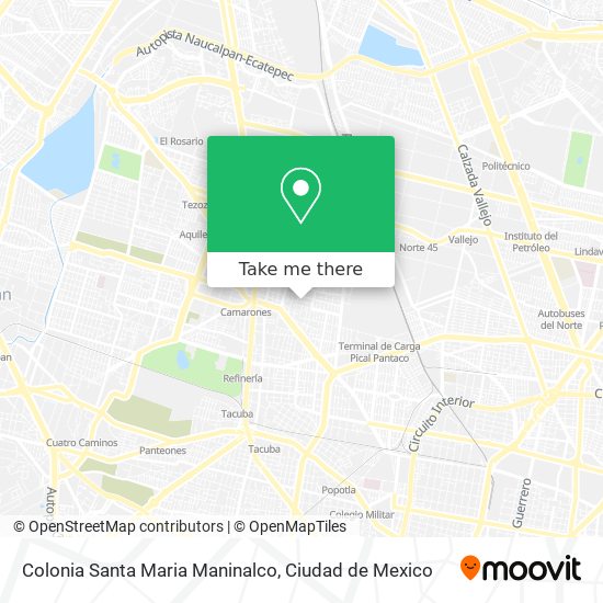 Mapa de Colonia Santa Maria Maninalco