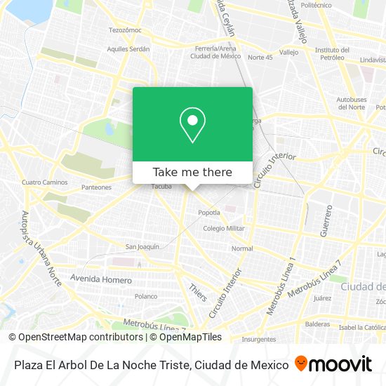 Mapa de Plaza El Arbol De La Noche Triste