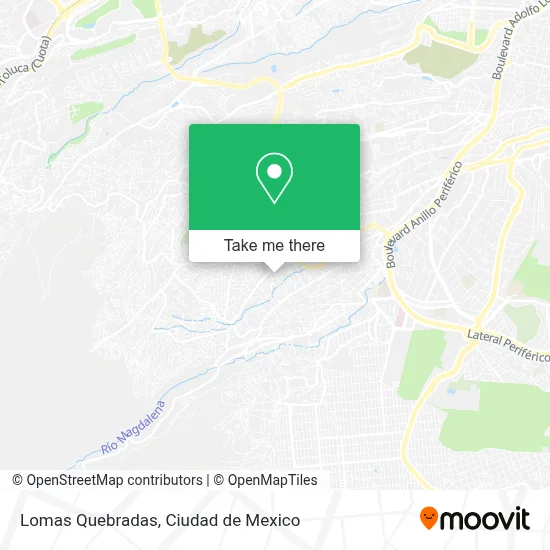 Lomas Quebradas map