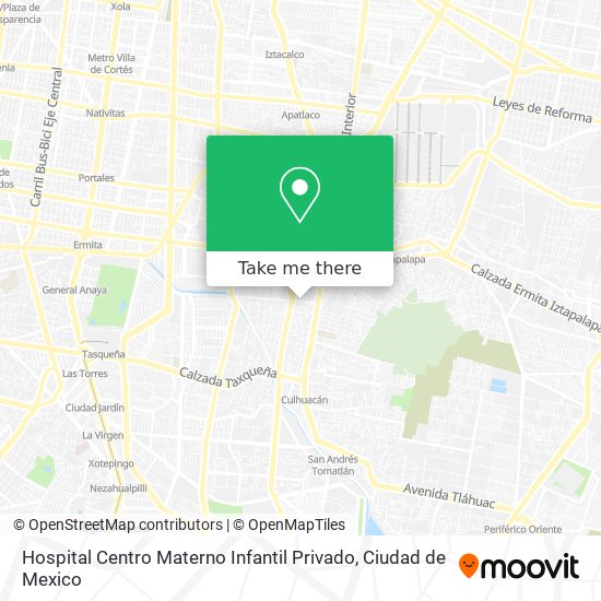 Mapa de Hospital Centro Materno Infantil Privado