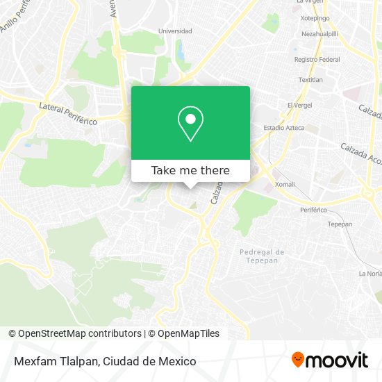 Mexfam Tlalpan map