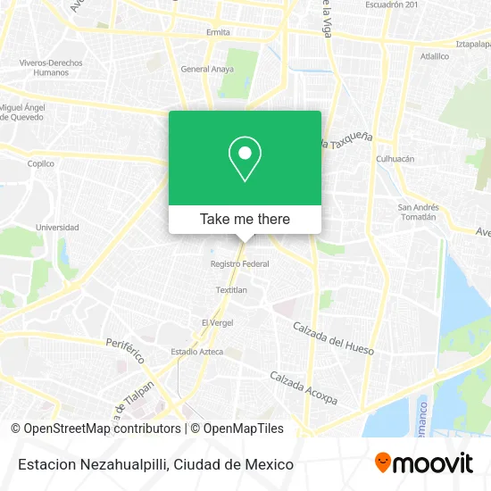Estacion Nezahualpilli map