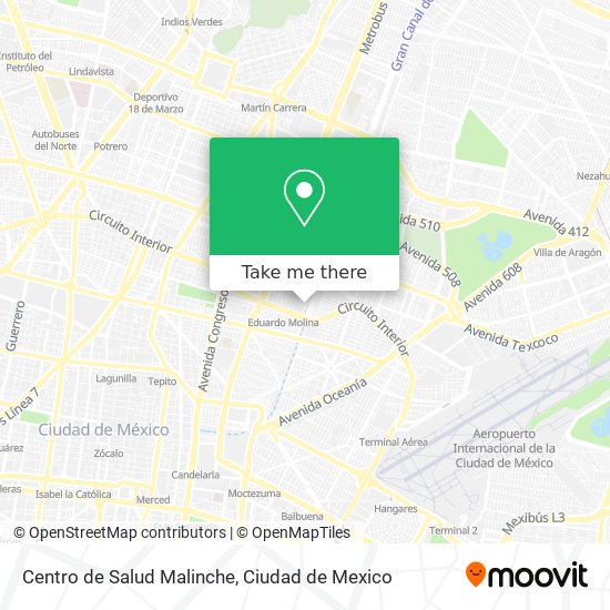 Centro de Salud Malinche map