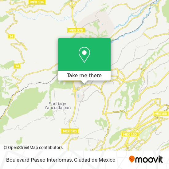 Mapa de Boulevard Paseo Interlomas