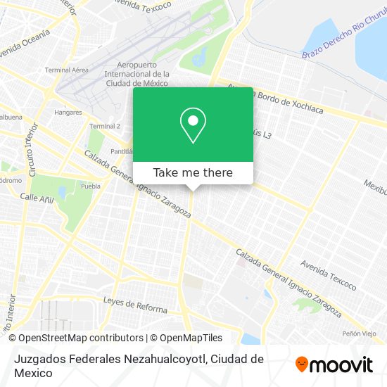 Juzgados Federales Nezahualcoyotl map