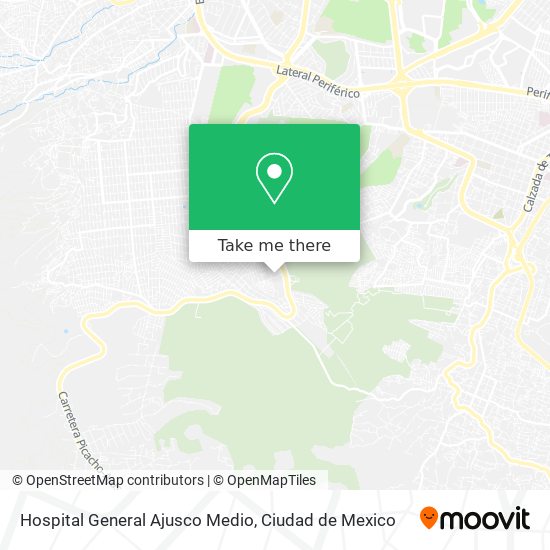 Hospital General Ajusco Medio map