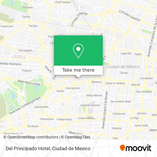 Del Principado Hotel map