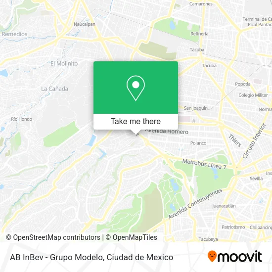 Mapa de AB InBev - Grupo Modelo