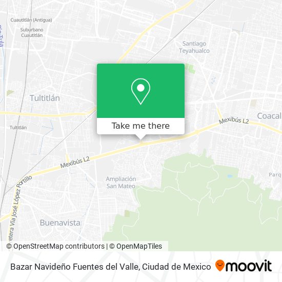 Mapa de Bazar Navideño Fuentes del Valle