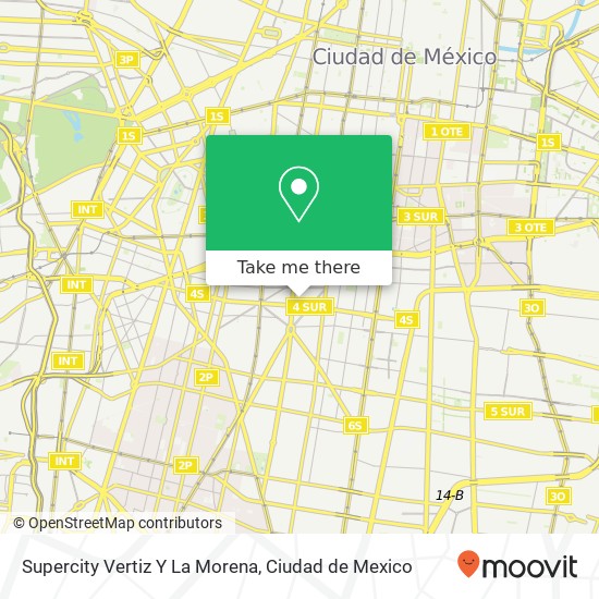 Supercity Vertiz Y La Morena map