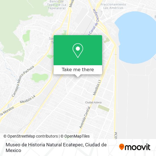 Mapa de Museo de Historia Natural Ecatepec