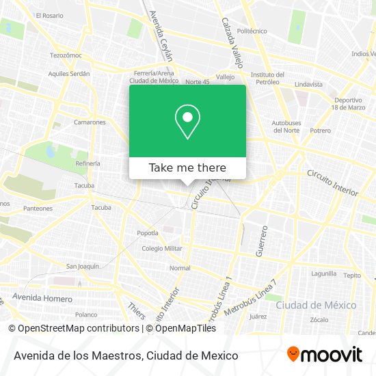 Avenida de los Maestros map