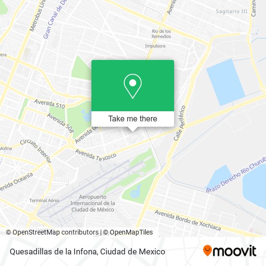 Mapa de Quesadillas de la Infona
