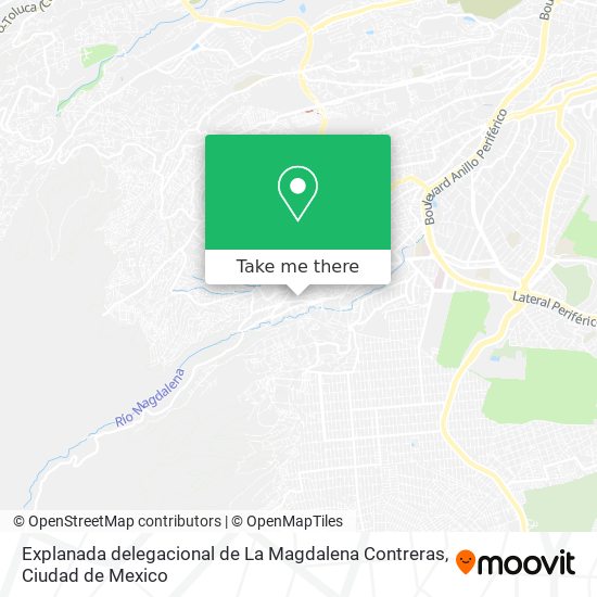 Explanada delegacional de La Magdalena Contreras map