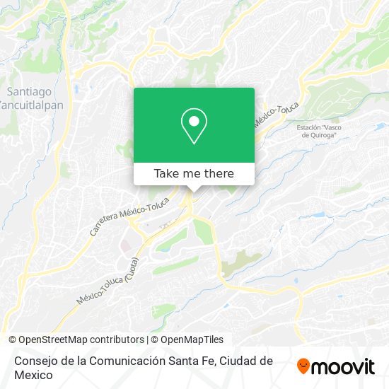 Consejo de la Comunicación Santa Fe map