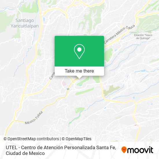 Mapa de UTEL - Centro de Atención Personalizada Santa Fe