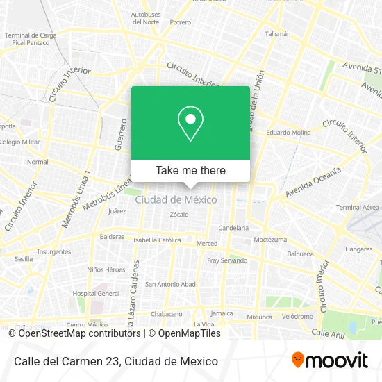 Calle del Carmen 23 map